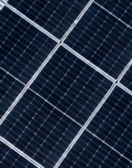 Detalle de la superficie de un panel solar fotovoltaico